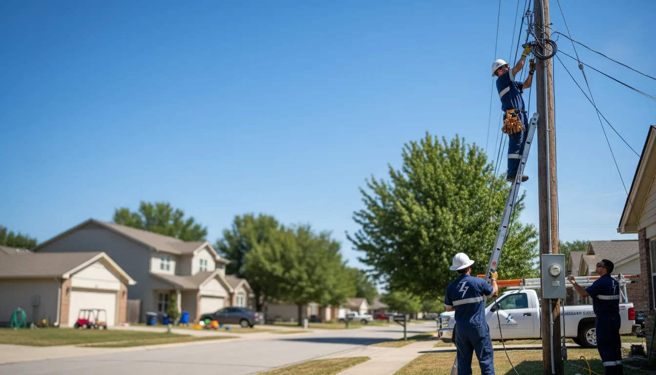 Residential electrician providing installation services in Tolono, IL